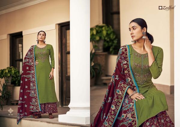 Zulfat Sohni Pure Wool Pashmina Designer Dress Material Collection 